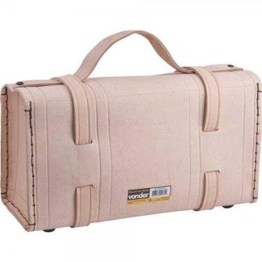 Imagem de Maleta De Couro 400x140x210cm Marrom Natural - Vonder