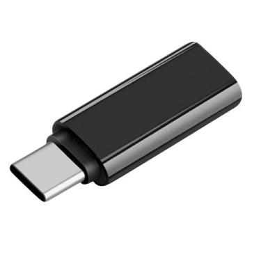 Imagem de Porta adaptadora USB-c Tipo C para 3,5 mm Aux Audio Jack Fone de ouvid