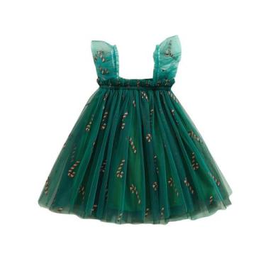 Imagem de Vestido tutu Kavousa, roupa de Natal para meninas de 6 a 12 meses