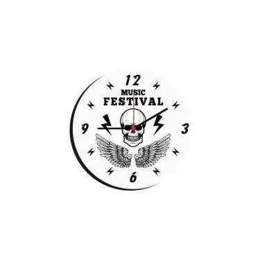 Imagem de Relógio De Parede Decorativo Estilo Música 19