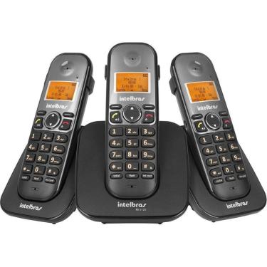 Imagem de Kit Telefone Sem Fio Com 2 Ramais Ts 5123 Intelbras Dect 6.0 Homologação: 5501500160