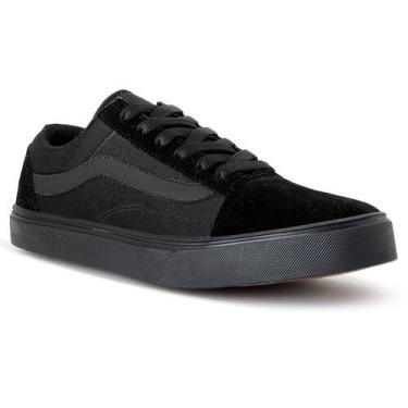 Imagem de Tenis Old Casual Adulto Skool Camurça Zero Grama Envio Rápido, Preto, 