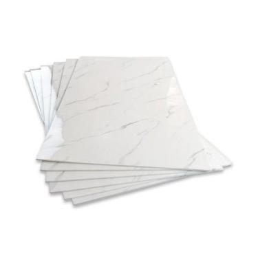 Imagem de 10 Placas Piso Painel Vinílico Mármore Laminado Autocolante 30x60 - Pa