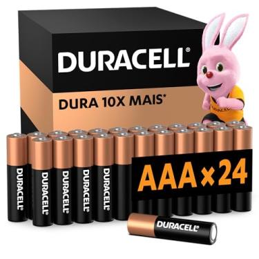 Imagem de Duracell Pilhas Alcalinas AAA Palito Pack 24 Unidades – Dura Mais - Ideal para Controle de Videogame e Brinquedos