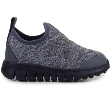 Imagem de Tênis Infantil Menino Novopé Calce Fácil Cinza Mescla Nero-Masculino