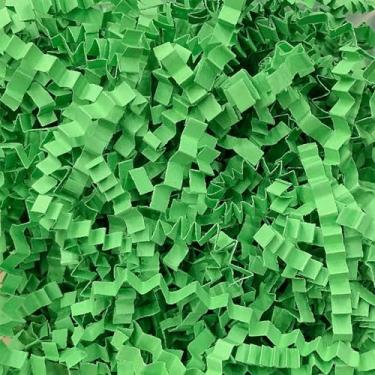 Imagem de Ohiyoo 1,8 kg papel enrugado verde enrugado enchimento cesta de embrulho enchimento caixa de presente enchimento de papel confete recheio para aniversário, Natal, casamento, cesta, decoração (verde)