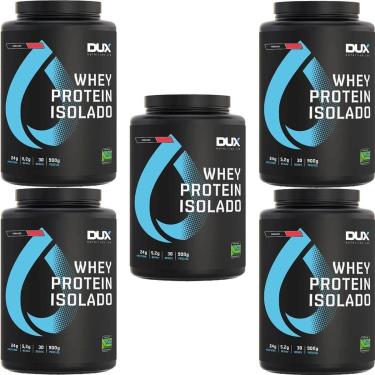 Imagem de Kit 5X Whey Protein Isolado - 900g Morango - Dux Nutrition-Masculino