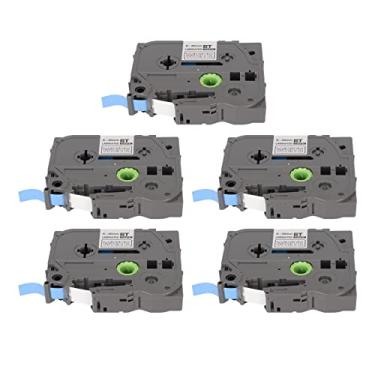 Imagem de Generic Fita para Máquina de Etiqueta, Fita para Fabricante de Etiquetas, 5 Peças, Suporte Dividido Multiuso, Durável para PT D200 PT 1290 (Bze-525)