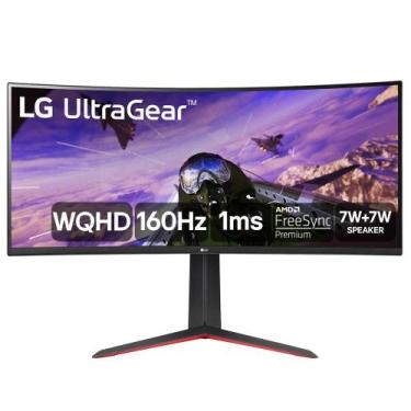 Imagem de Monitor Gamer Curvo LG UltraGear 34", 2K WQHD, UltraWide, 160Hz, 1ms, 