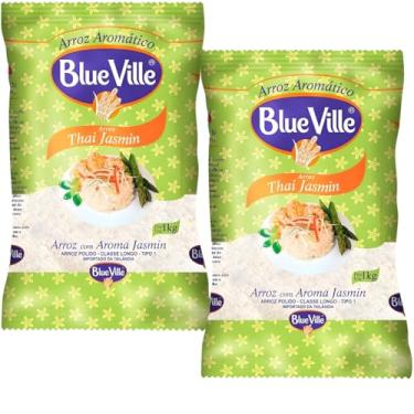 Imagem de Arroz Tailandês - Thai Jasmin Aromático Blue Ville - 2 Unidades de 1kg cada