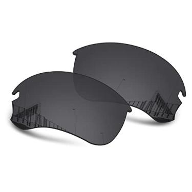 Imagem de Well-aimed Lentes de reposição polarizadas de 1,5 mm para óculos de sol Oakley Flak Draft OO9364, antiarranhões, resistente a impactos, Preto polarizado - 1,5 mm, One Size