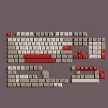 Imagem de Sumgsn Conjunto de teclas Double Shot Cherry Profile Retro 9009 para teclado mecânico ANSI/ISO 61/64/87/104/108 Cherry Mx Switches