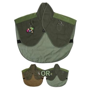 Imagem de WAGHAVEN Protetor de ombro de papagaio interativamente, protetor de pescoço para animais de estimação, pássaros, periquitos, xaile multifuncional anti-arranhões - 1 peça de cor aleatória