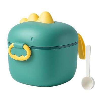 Imagem de Porta Leite em Pó para Bebê – Com Dosador e Nivelador, Livre de BPA, Cor Verde – Pote para Passeio e Viagem, Armazenar Fórmula para Mamadeira, Tampa Segura, Fácil de Limpar