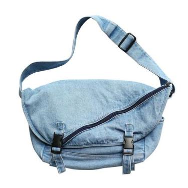 Imagem de Bolsa Messenger Vintage Lavada em Jeans para Mulheres - Yiweisai