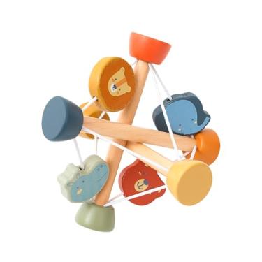 Imagem de Bola de Atividades Sensorial Bebê, Brinquedo Educativo para Desenvolvimento Motor, Cognitivo e Tato. Cores Vibrantes, Texturas Variadas, Material Macio e Seguro para Recém-Nascidos