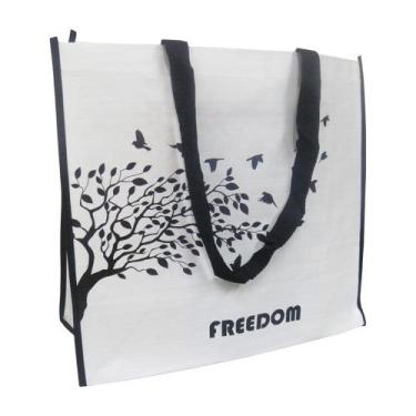 Imagem de Bolsa Ecologica Ecobag Reutilizavel Dobravel Sacola de Ombro Compras R