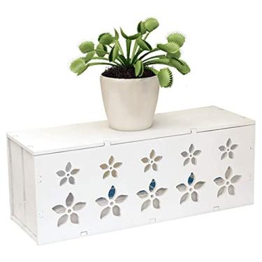 Imagem de Cable Management Box Cable Management Box Cable Organizer Large Holder for TV Computer USB Hub Cover and Hide System and Power Strips and Cables.-Style A(Style C)