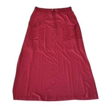 Imagem de Saia Feminina Longa Malha Raio de Luz Cos Com Elastico-Feminino