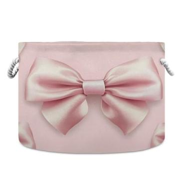 Imagem de WELLDAY Cesta de corda de algodão, cesta de lavanderia para bebê, para sala de estar, lavanderia, berçário, travesseiros, decoração de casa