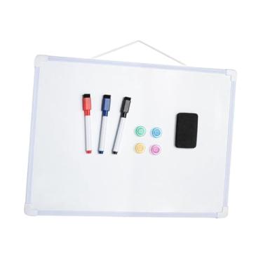 Imagem de KAIYUEMAOYI Quadro Branco para Escrita com Marcador Apagável a Seco, com 3 Marcadores E 1 Apagador, para Uso em Casa Ou Na Sala de Aula.