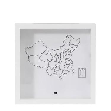 Imagem de Generic Caixa de exibição multifuncional para ingressos, com compartimento para guardar lembranças, ideal para filmes, eventos esportivos e shows, Branco 15x15cm