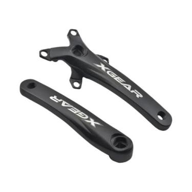 Imagem de Pedivela De Bicicleta Em Liga De Alumínio Preto Com Furo Quadrado 104B