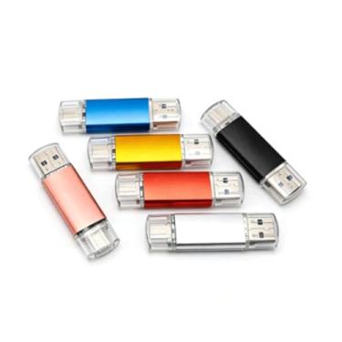 Imagem de Pen drive duplo USB-C e USB-A, unidade de salto USB 3.1 de alta velocidade compatível com smartphones Android, tablets, laptops, PC