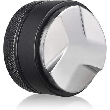 Imagem de SANTOW Distribuidor e nivelador de café de 51 mm - Ferramenta de distribuição de café expresso ajustável com 3 inclinações angulares, serve para filtro de portafilter de 51 mm para Delonghi Dedica