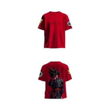 Imagem de Camiseta Com Estampa Gráfica Dragon Ball Z 100% Algodão Macia Respiráv
