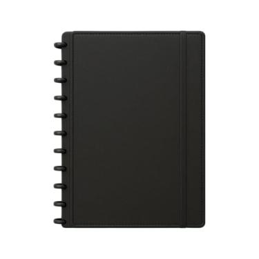 Imagem de Caderno Inteligente A4 com 80 Folhas Pautadas, Sistema de Discos, Capa Rígida, Papel 80g, Refil Removível, Ideal para Estudo e Escritório