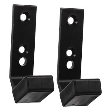 Imagem de oshhni Suporte de parede para barra de musculação (2 peças), acessório para academia em casa, suporte de armazenamento de equipamentos de ginástica premium e, Material Papp, 12cmx4.5cm