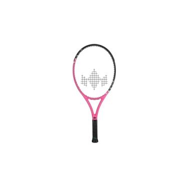 Imagem de Raquete Diadem Super 25 rosa júnior | Raquete de tênis recreativa jovem, alto desempenho, pré-amarrada | brincadeiras internas/externas | 63,5 cm de comprimento, ideal para crianças de 9 a 11 anos