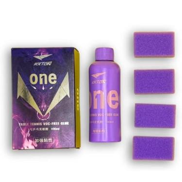 Imagem de RXTON One Cola para Tênis de Mesa VOC-Free, 100ml, Livre de Solventes Tóxicos, Base de Água, com Esponjas de Limpeza
