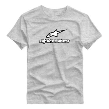 Imagem de Camiseta Exclusiva Alpinestars Formula 1 Premium 100%algodão, Cinza, G
