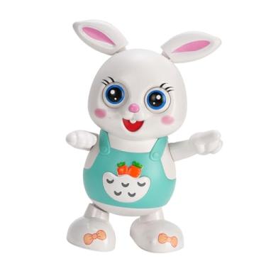 Imagem de Jiawu Crianças Brinquedo de Coelho de Dança Elétrica Brilhante Brinquedo Educativo, Cantando e Dançando de Coelho para Crianças Playtime