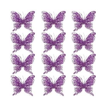 Imagem de Enfeites De Natal Em Forma De Borboleta 510 Peças Decorações Pendentes