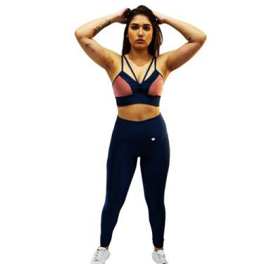 Imagem de Calça Fuso Academia Exercício Ginastica Aeróbica  Cirre com Proteção U