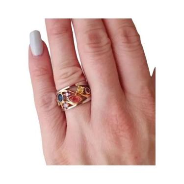 Imagem de Anel De Cristal De Quartzo Ionix Para Drenagem Linfática E Terapia Mag