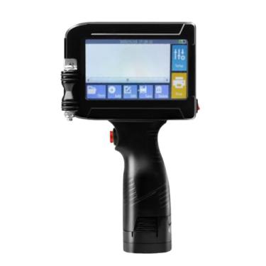 Imagem de Impressora a jato de tinta portátil mão com tela LED 4 3 polegadas cartucho secagem rápida e alta definição código