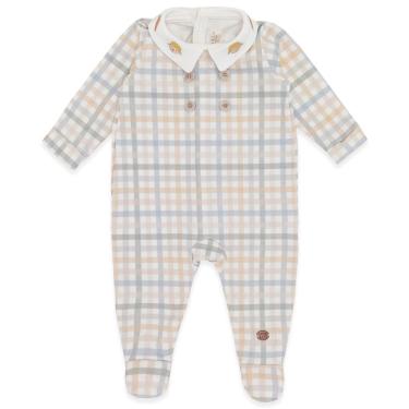 Imagem de Macacão Bebê Menino  Off White Xadrez Ovelha Mini & Co-Masculino