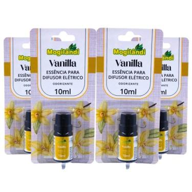 Imagem de Kit 4 Odorizante Essência para Difusor Elétrico Vanilla Mogilândi  10m