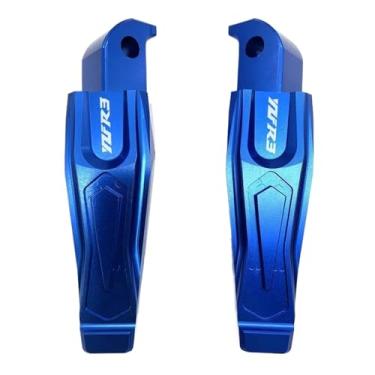 Imagem de Anti-derrapante Pedais de apoio para os pés do passageiro traseiro para YZF-R3 YZFR3 YZF R3 2015 2016 2017 2018 2019(Azul)
