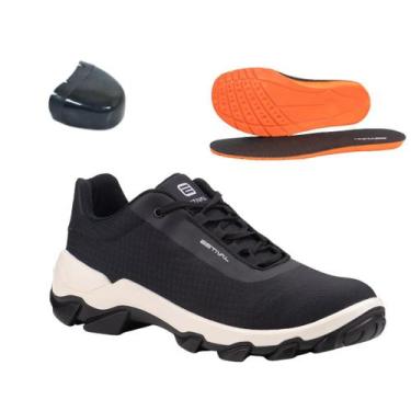 Imagem de Sapato de Segurança Hybrid Move Black Estival Bico Composite Preto HB1