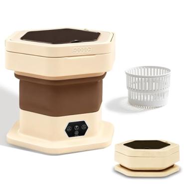 Imagem de Welsteepse Máquina de lavar portátil, mini lavadora atualizada de 16L com cesta giratória, máquina de lavar roupa para roupas de bebê, roupas íntimas, meias; ideal para viagens, dormitórios