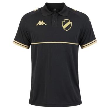 Imagem de Camisa Polo Kappa Vasco Supporter Monochromatic Masculina - Preto G, P