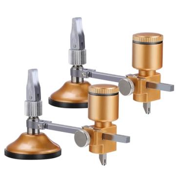 Imagem de DOITOOL 2 peças de cortador de bússola: cortador de azulejo de cerâmica ajustável com ventosa - ferramenta de corte circular de vidro tipo bússolas para janelas azulejos projetos de decoração DIY