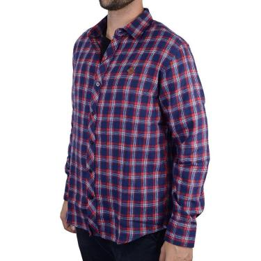 Imagem de Camisa Masculina Red Nose ML Flanela Xadrez Vermelha - 9570057-Masculino
