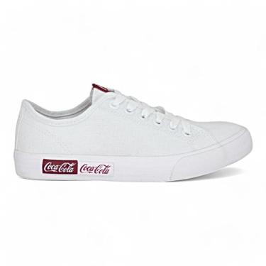 Imagem de Tenis Coca Cola Feminino Blend Basic Casual Macio, Branco, 36