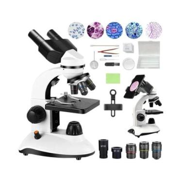 Imagem de Microscópio Binocular HD De Alta Potência Para Estudantes, Laboratório